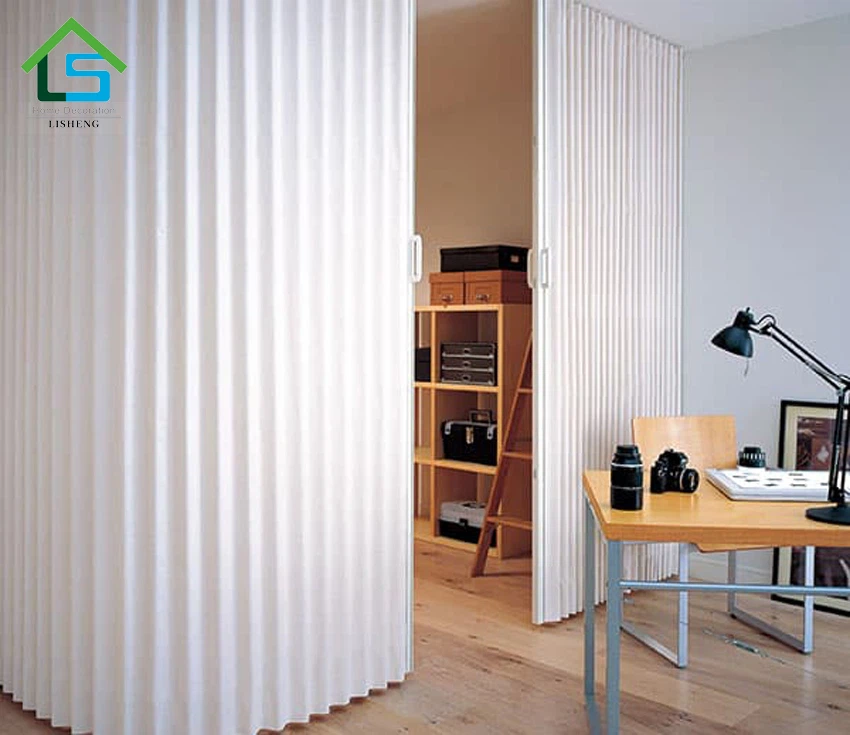White PVC Accordion Door